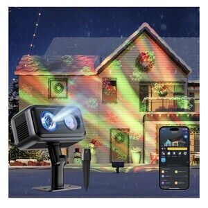 Govee Outdoor Decoration Projector Light, Upgraded LED Snowflake Projector, IP67